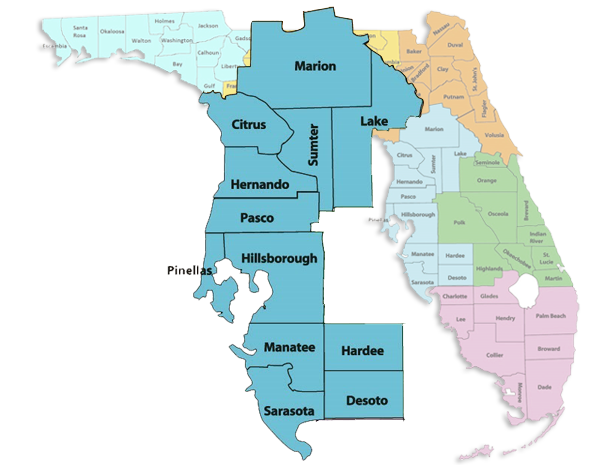 Florida District Map