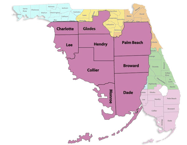 Florida District Map