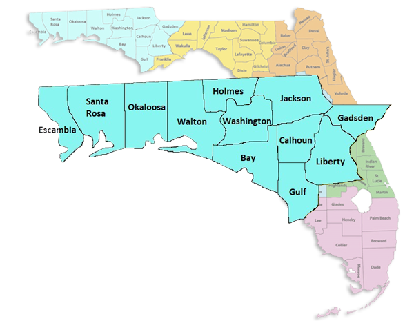 Florida District Map